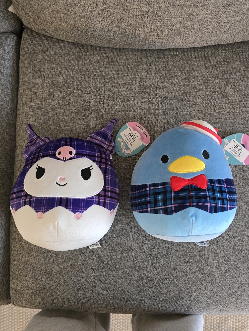 Sanrio Kuromi & Tuxedosam Penguin Plush Pair - 8 Inch NWT